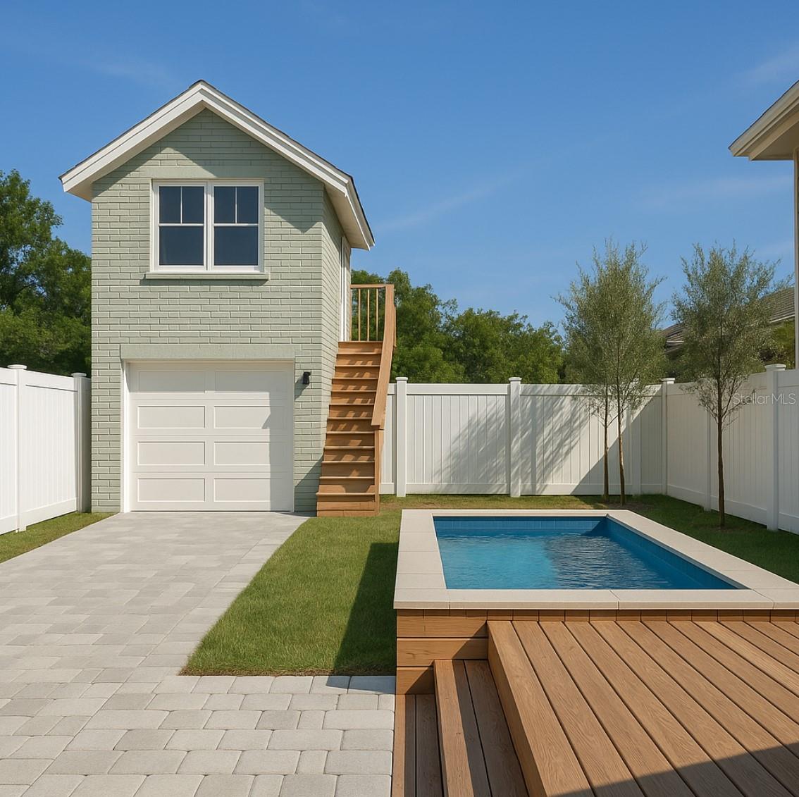 Imagine the possibilities, build a garage/adu and pool and have instant equity. This could also be completed for contract post close by seller.