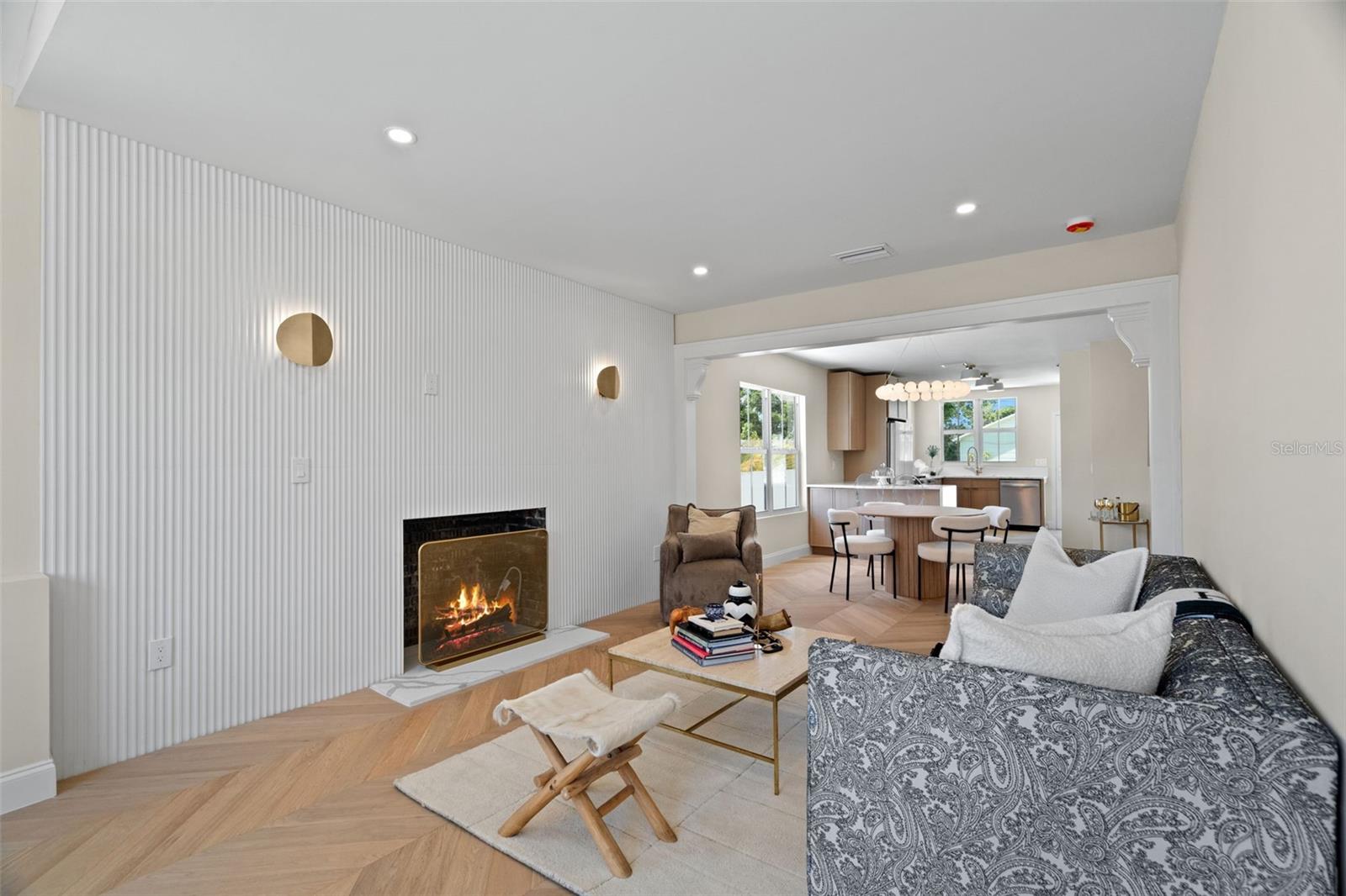 Designer Fireplace Ready for Frame TV