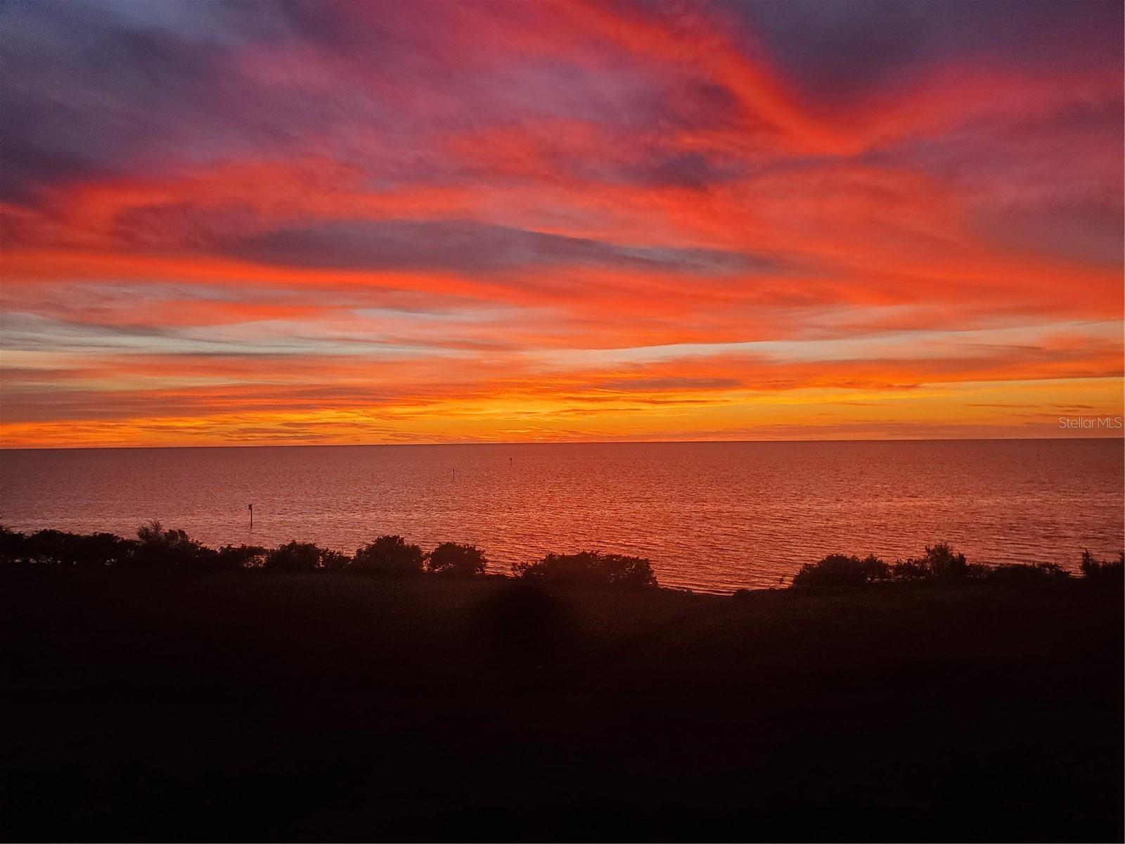 sunset from balcony