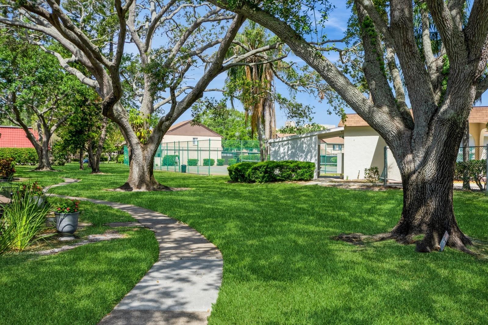 Lots of well kept green space