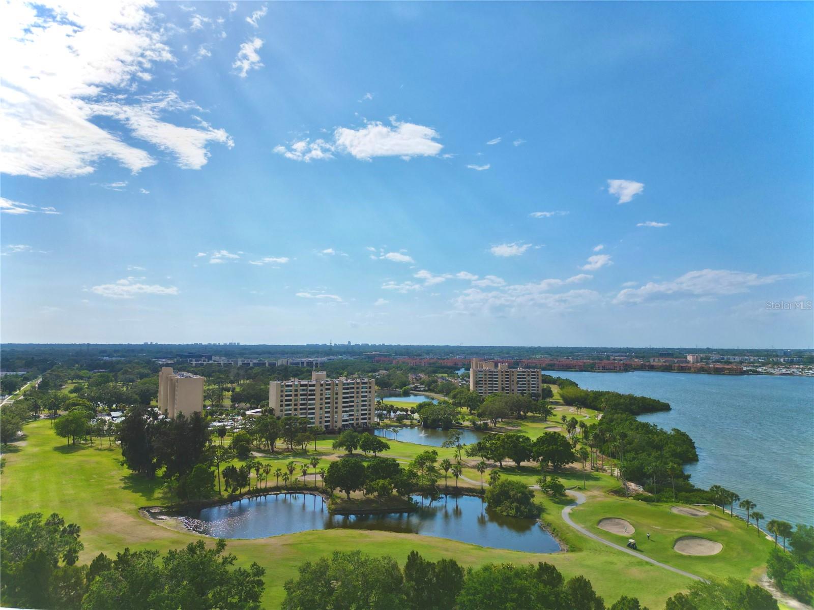Community is adjacent to Cove Cay golf course