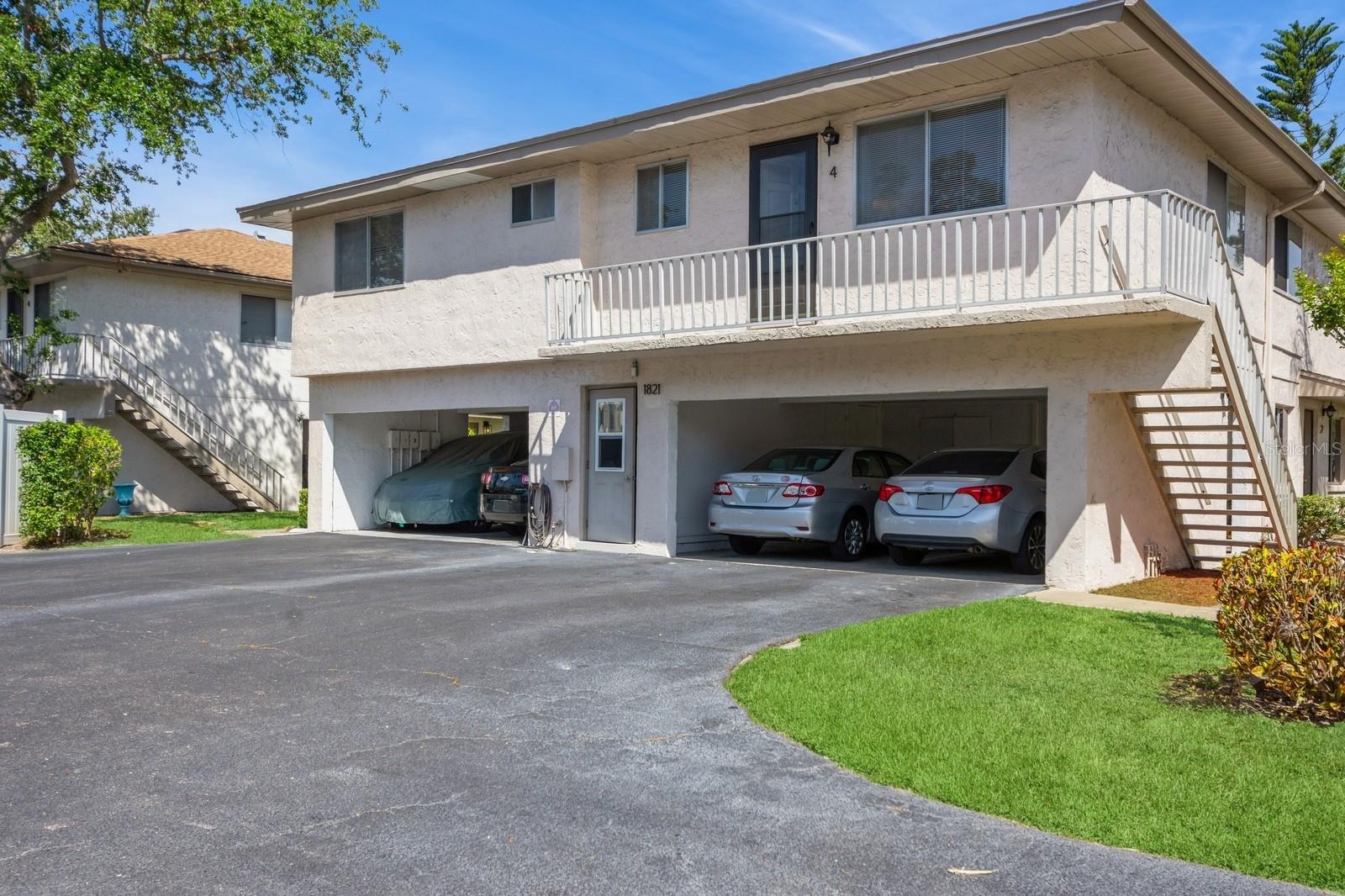 Upstairs unit, 1 carport parking spot