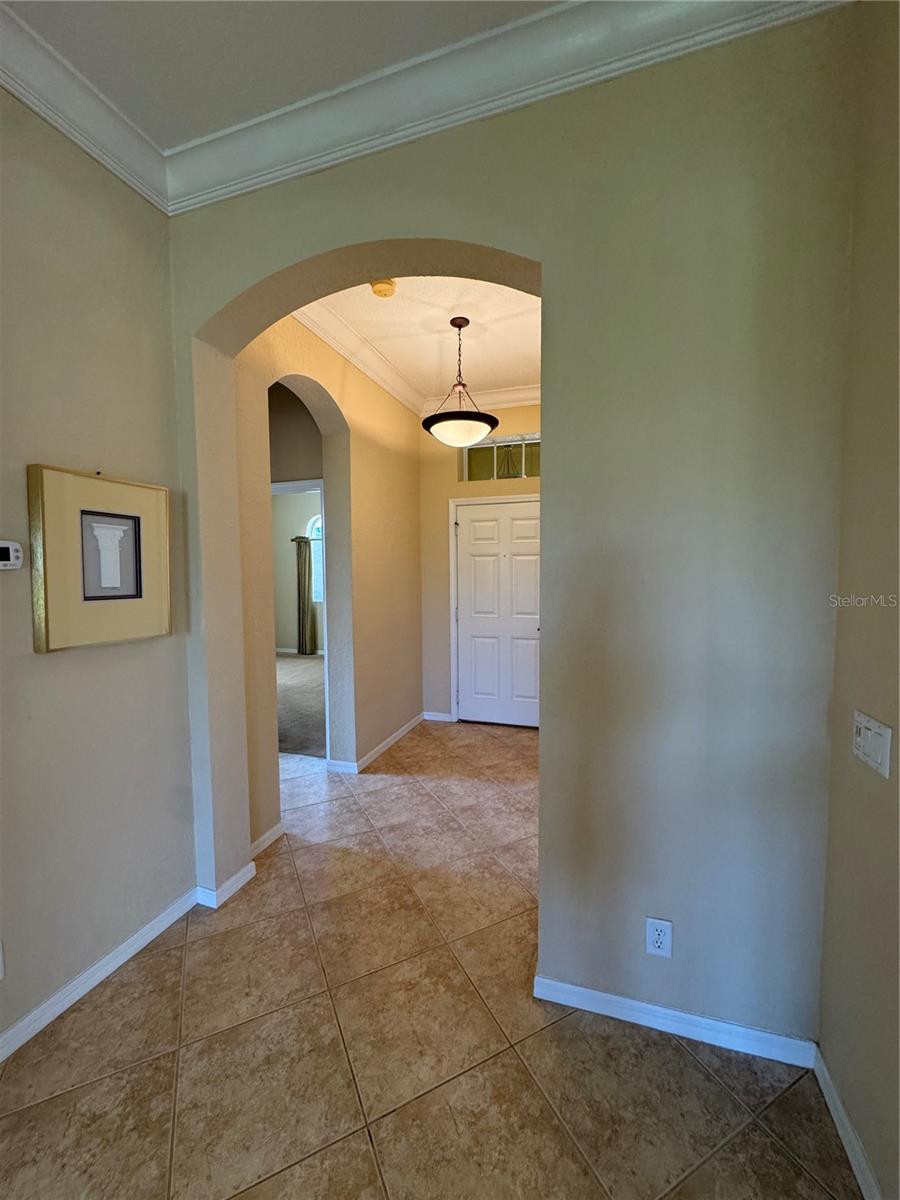 Looking towards entrance