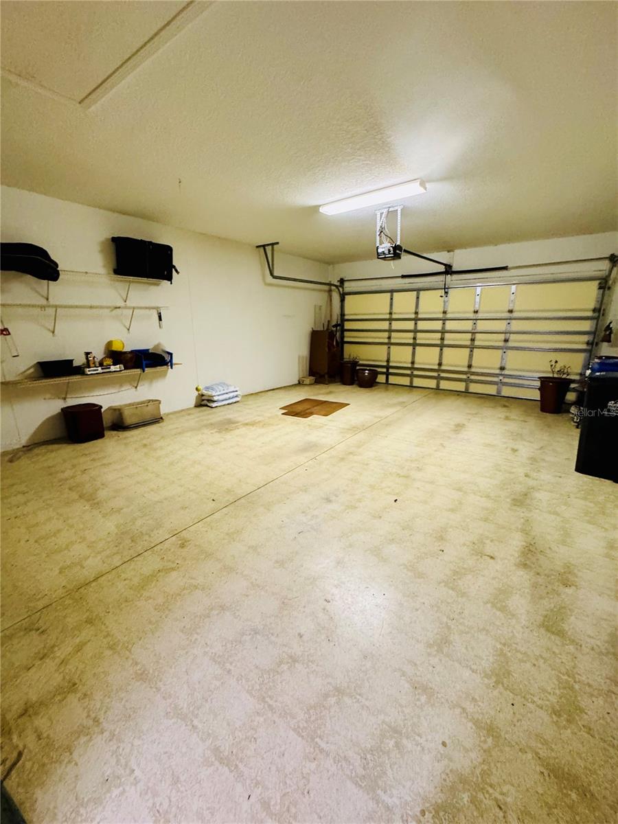 Large two car garage