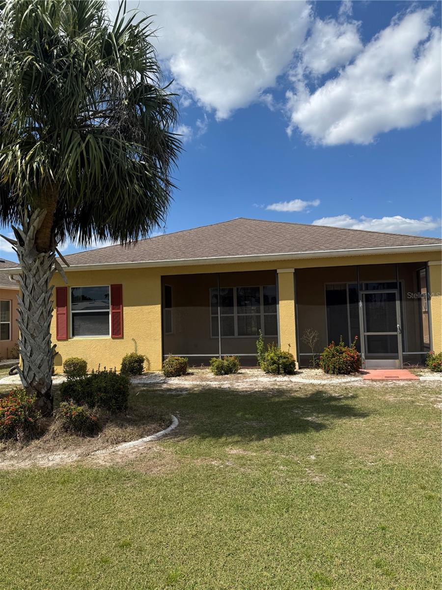 Back of property