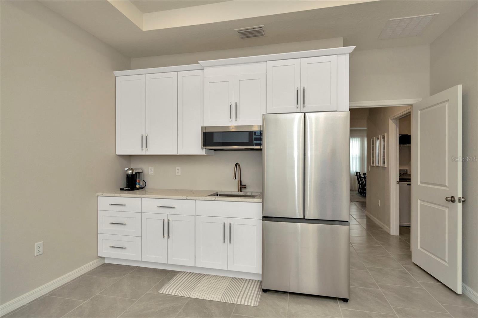 In-law suite Kitchenette with soft-close cabinets