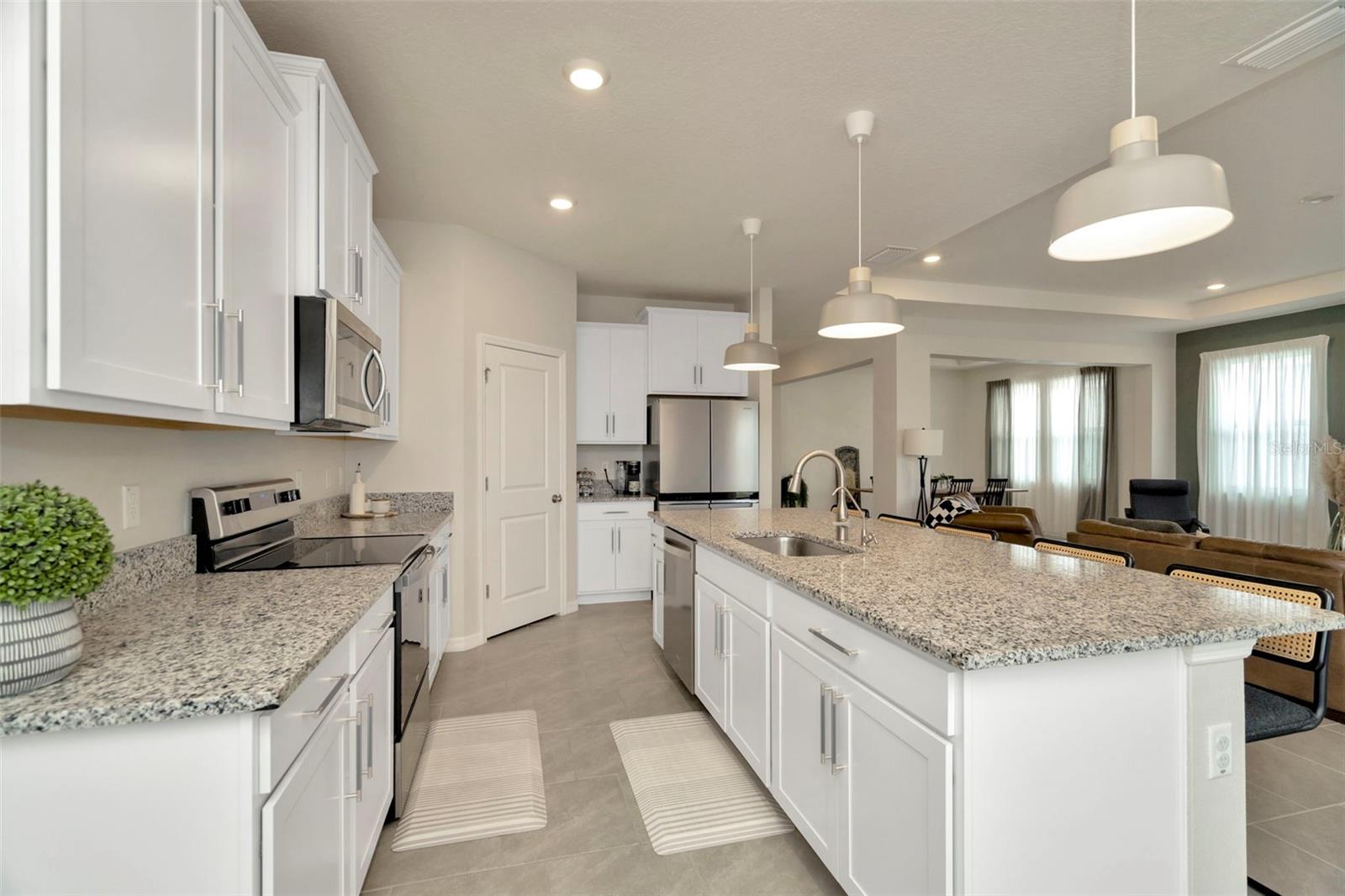 Spacious kitchen open to great room