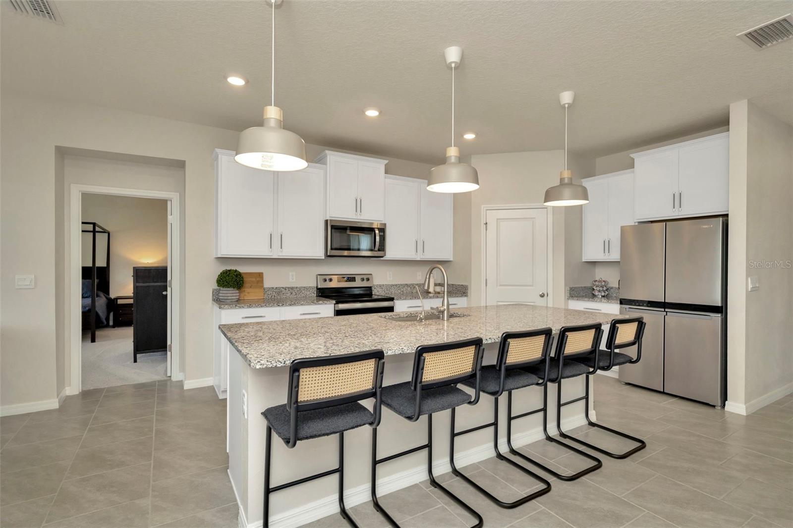 Large kitchen island