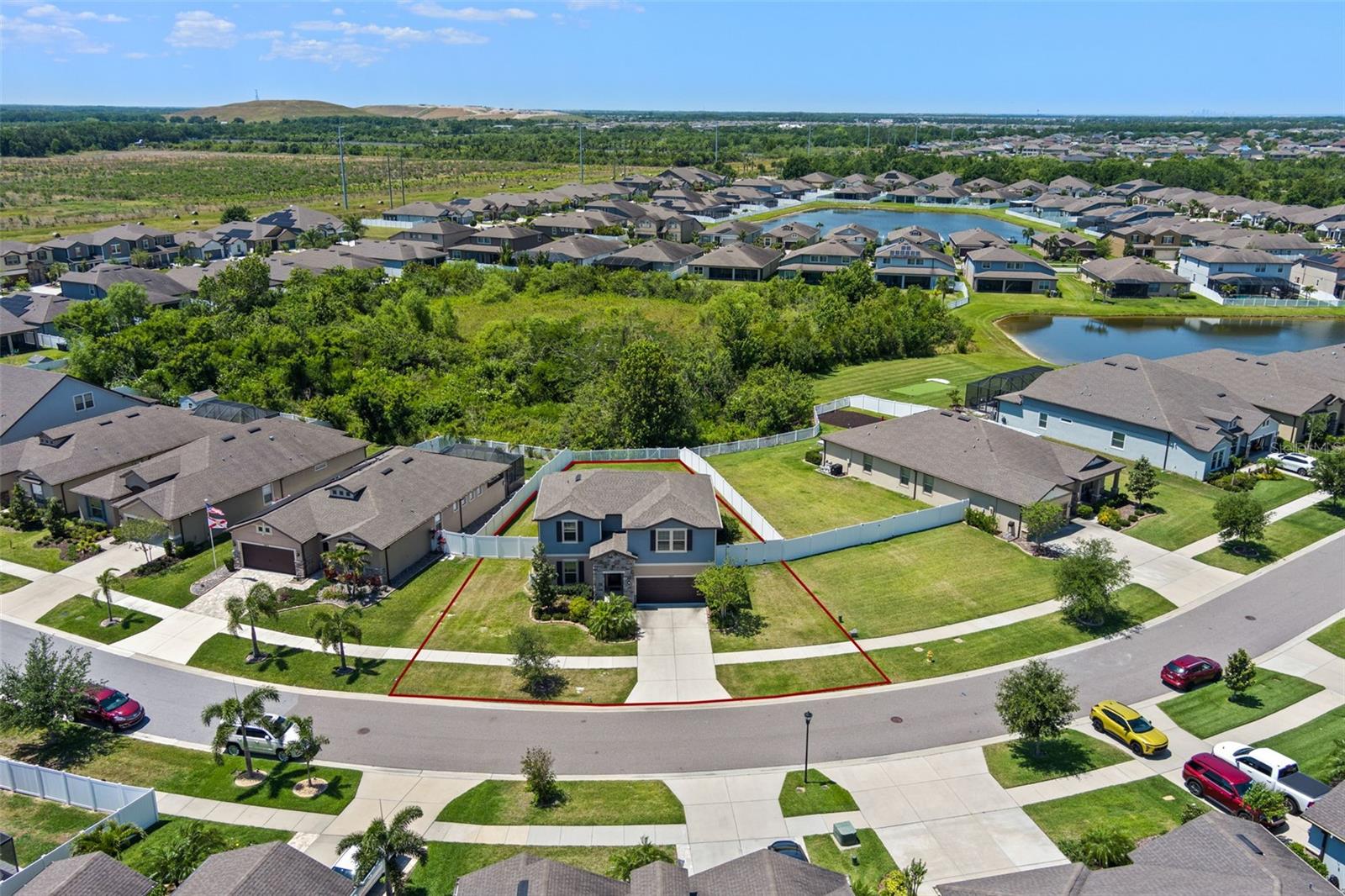 Aerial View Property Outline