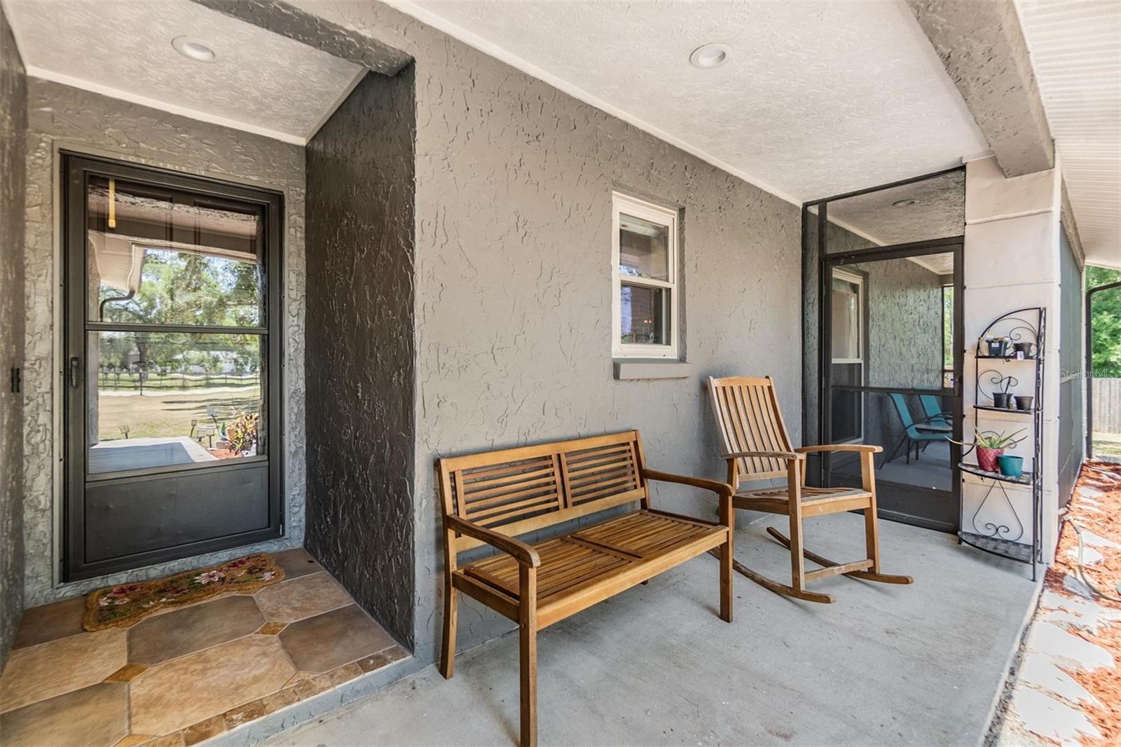 Front Porch with Screen Enclosure