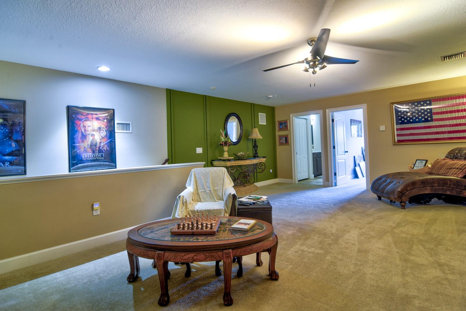 Upstairs Loft/Theater Room