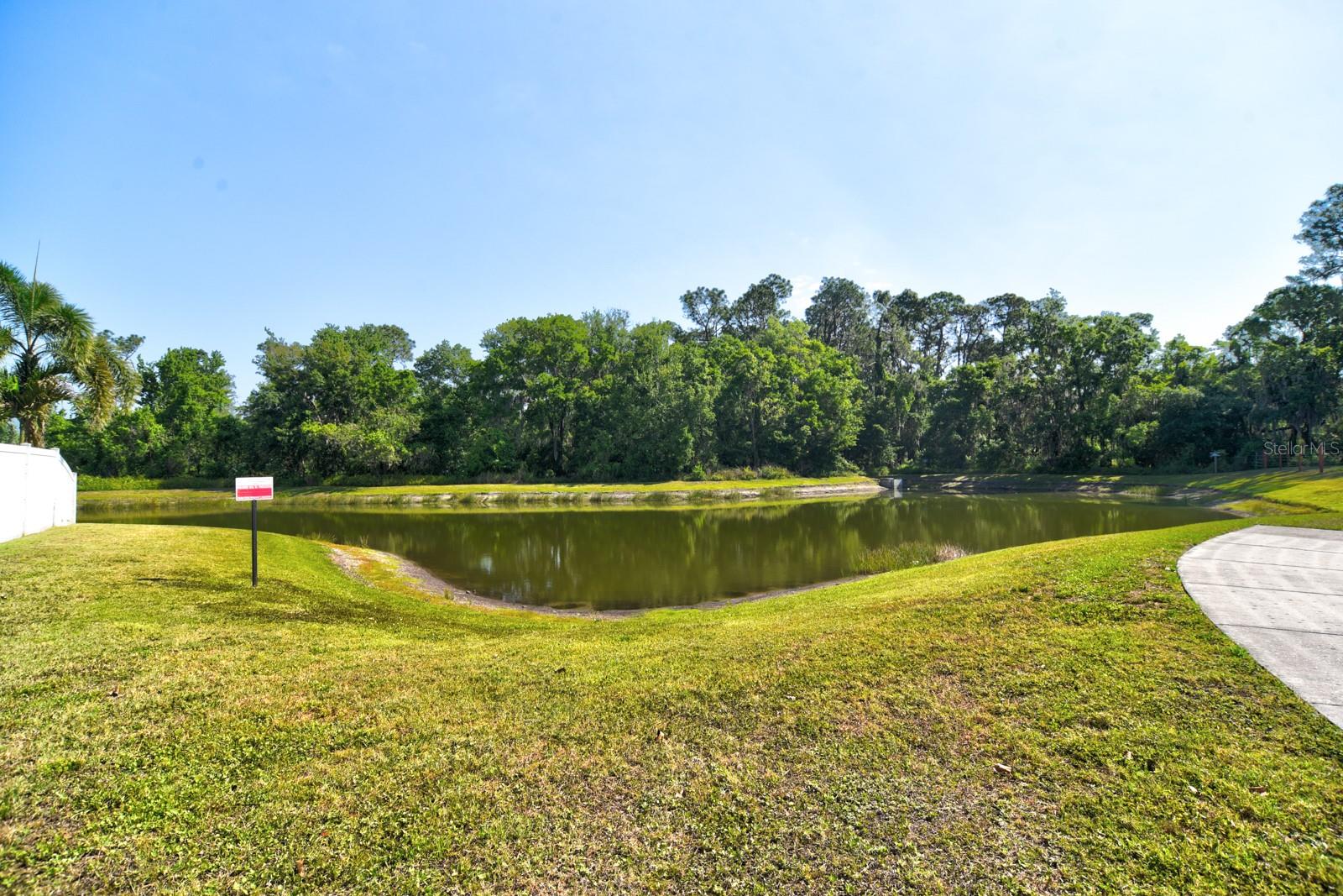 Pond Next to House on Cul De Sac