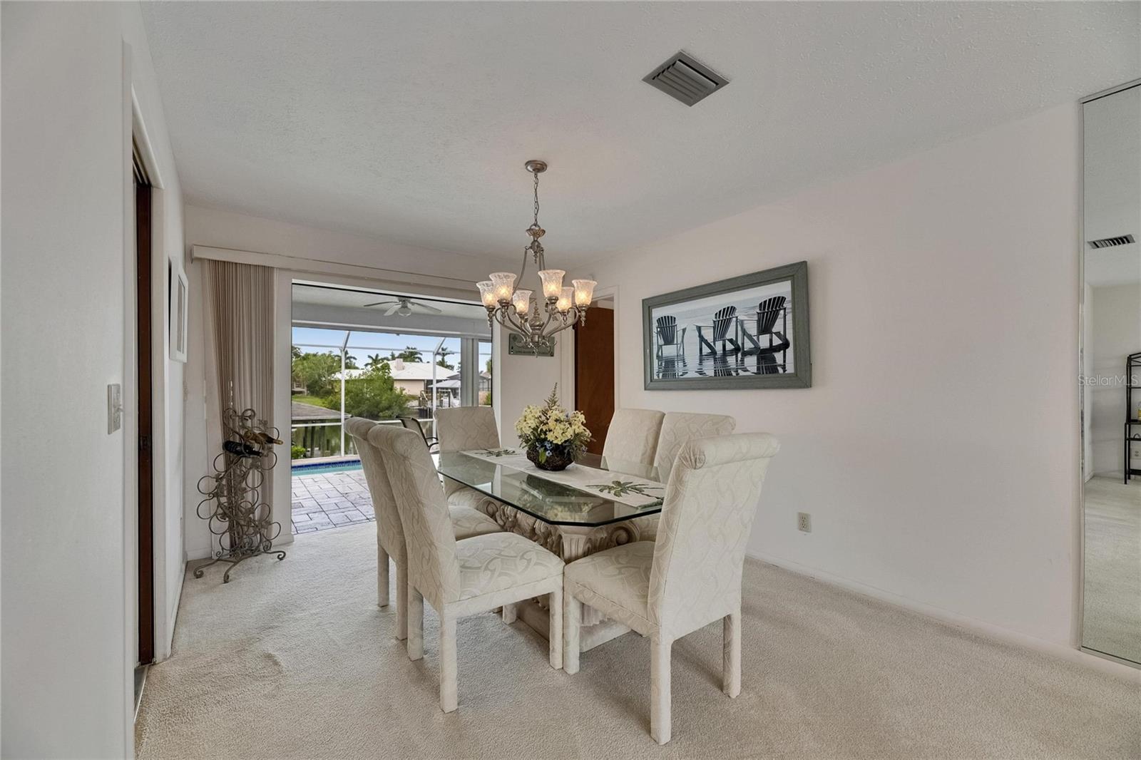 Dining Room with Water View