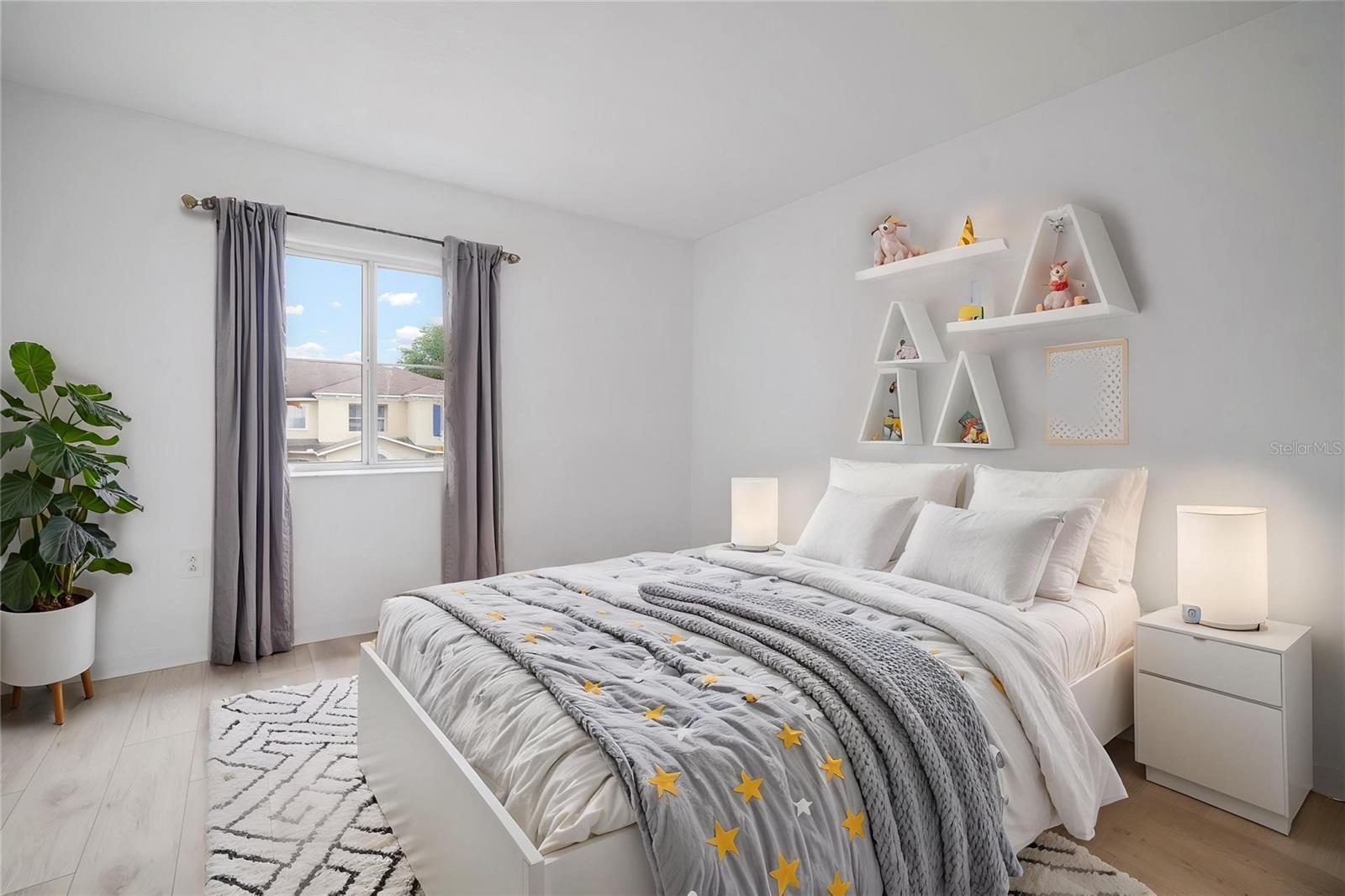 Secondary Bedroom Staged