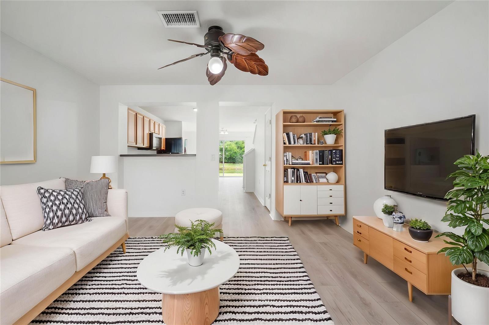 Front Living Staged