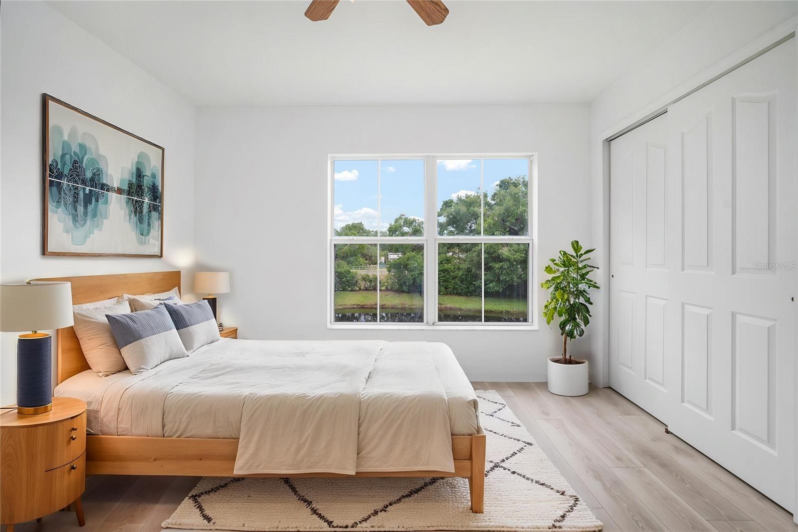 Primary Bedroom Staged