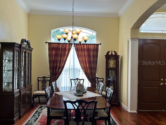 Large Formal Dining Room with Pedestal Lighting