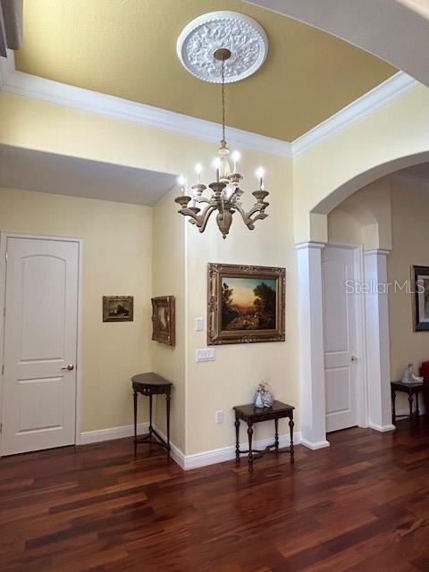 Custom Pedestal Cathedral Lighting, Arches & Crown Moldings