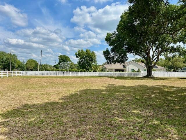 Rear of Home with Acreage