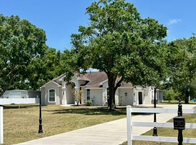 Front Exterior w/White Fence