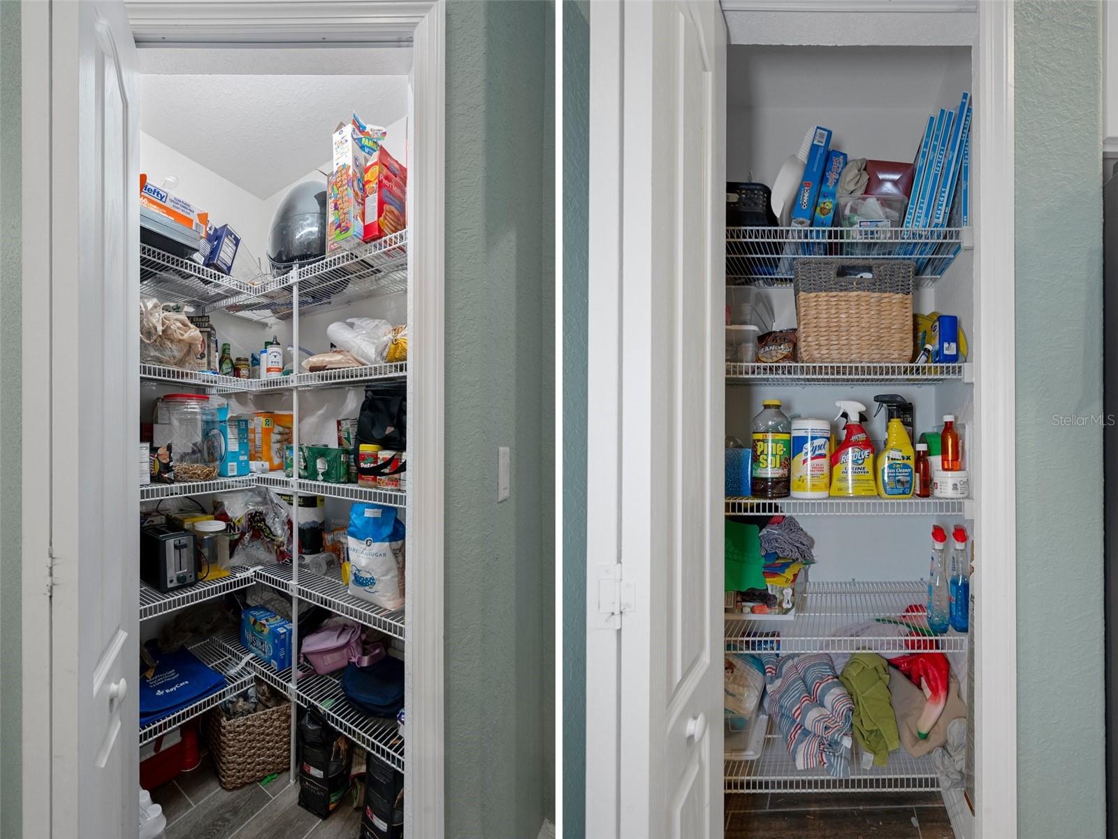 Here is a view of both pantries