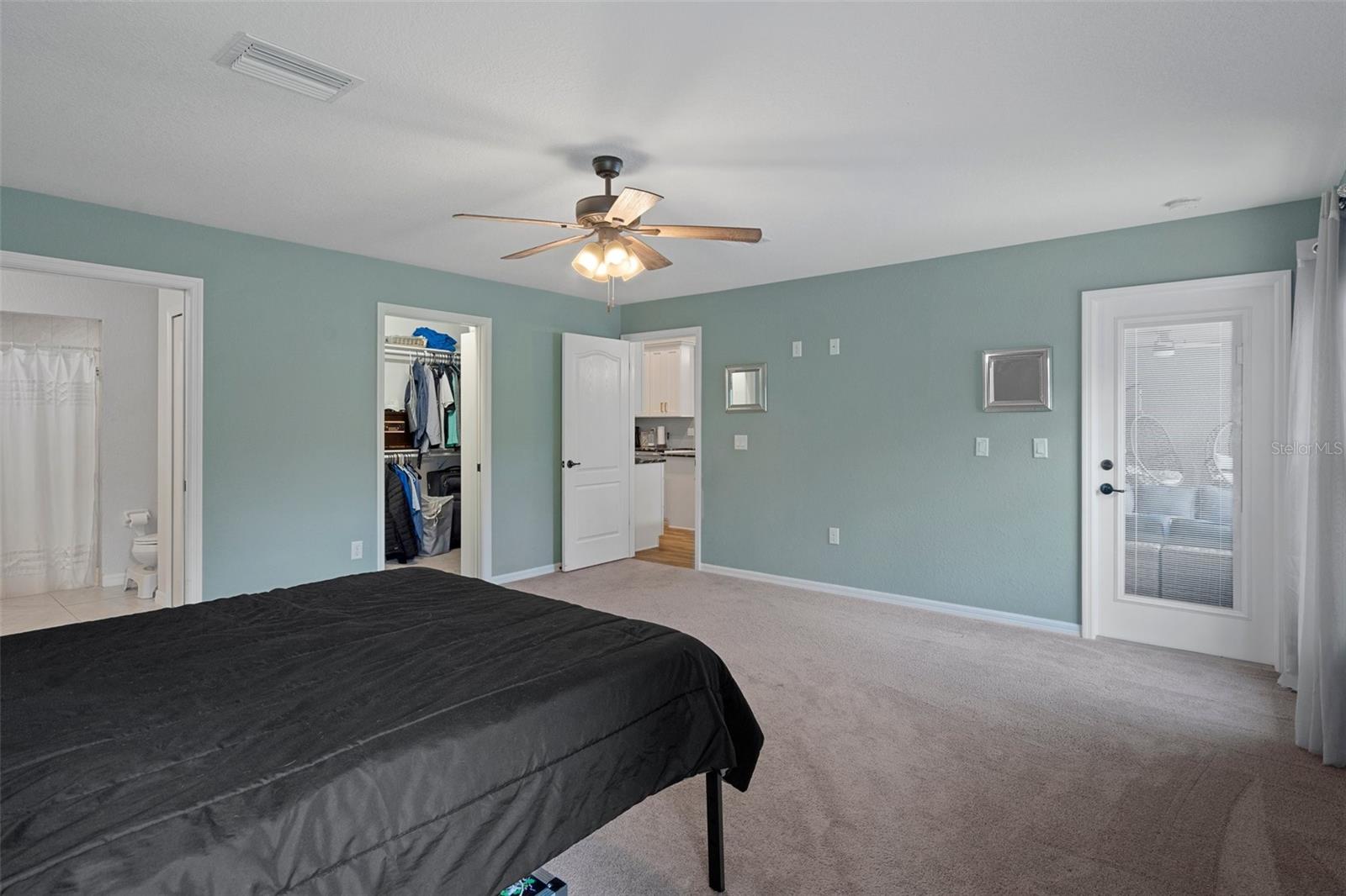 Notice the french door with built in blinds out to the Pool area