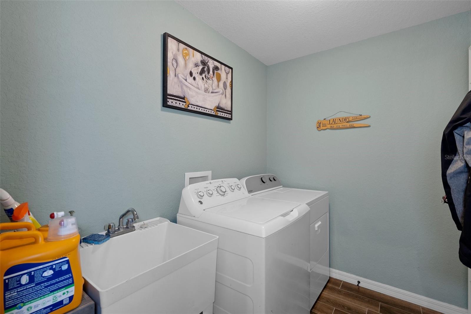 Wonderful Inside laundry room with a sink