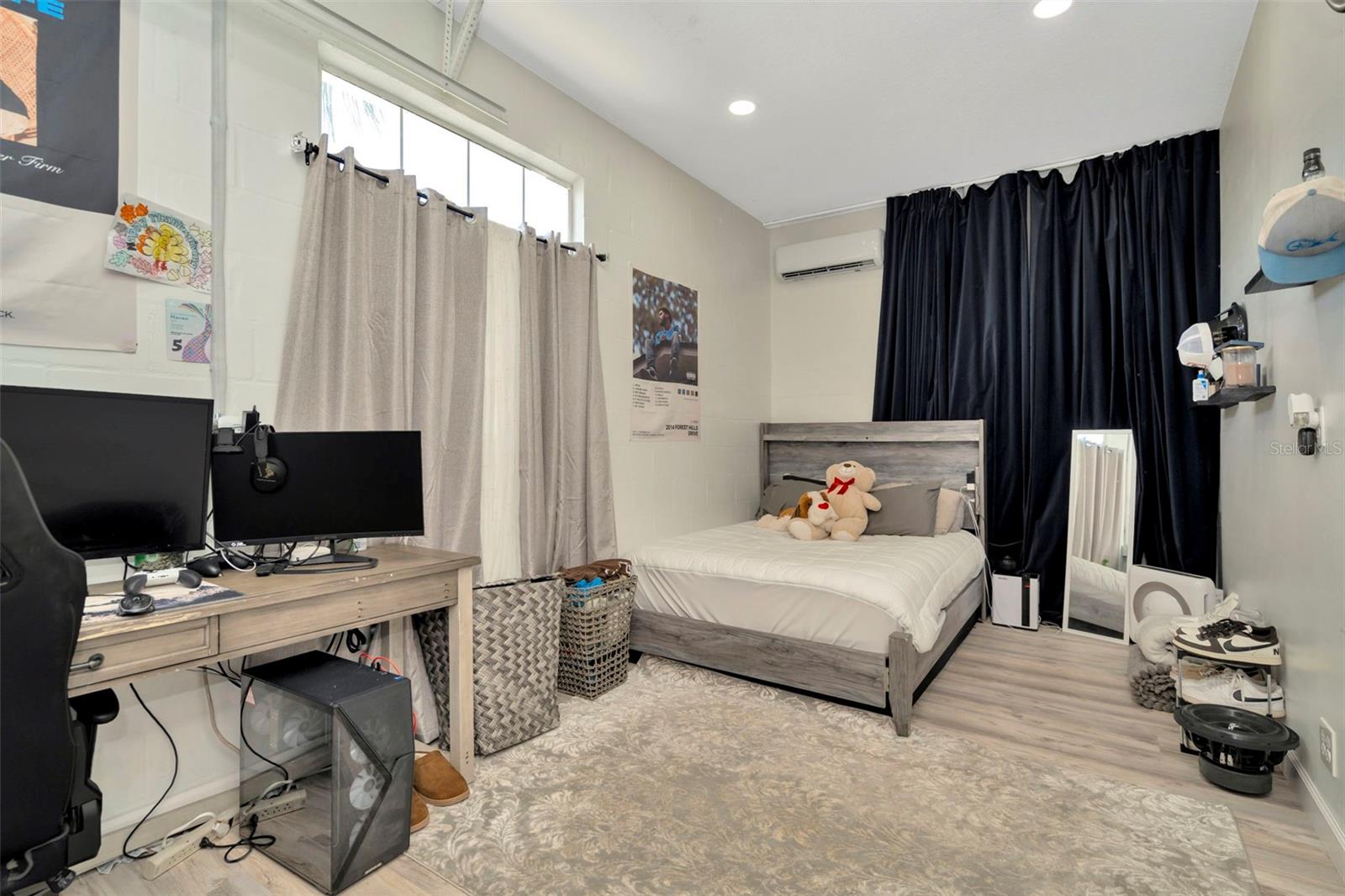 Garage Space 3 has been converted to an additional space that can be used as an office / bedroom
