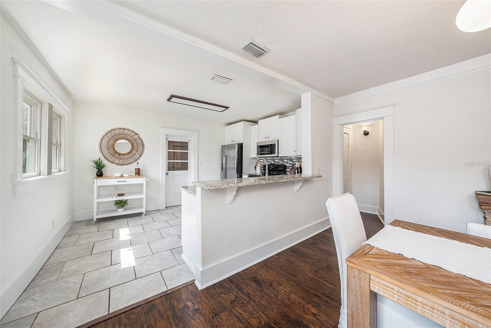 Dining and Kitchen area
