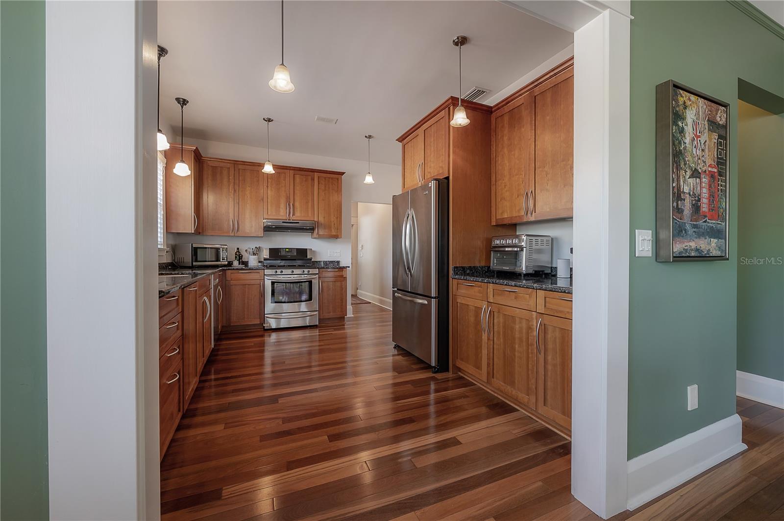 Real wood, 42" cabinets with crown molding on top