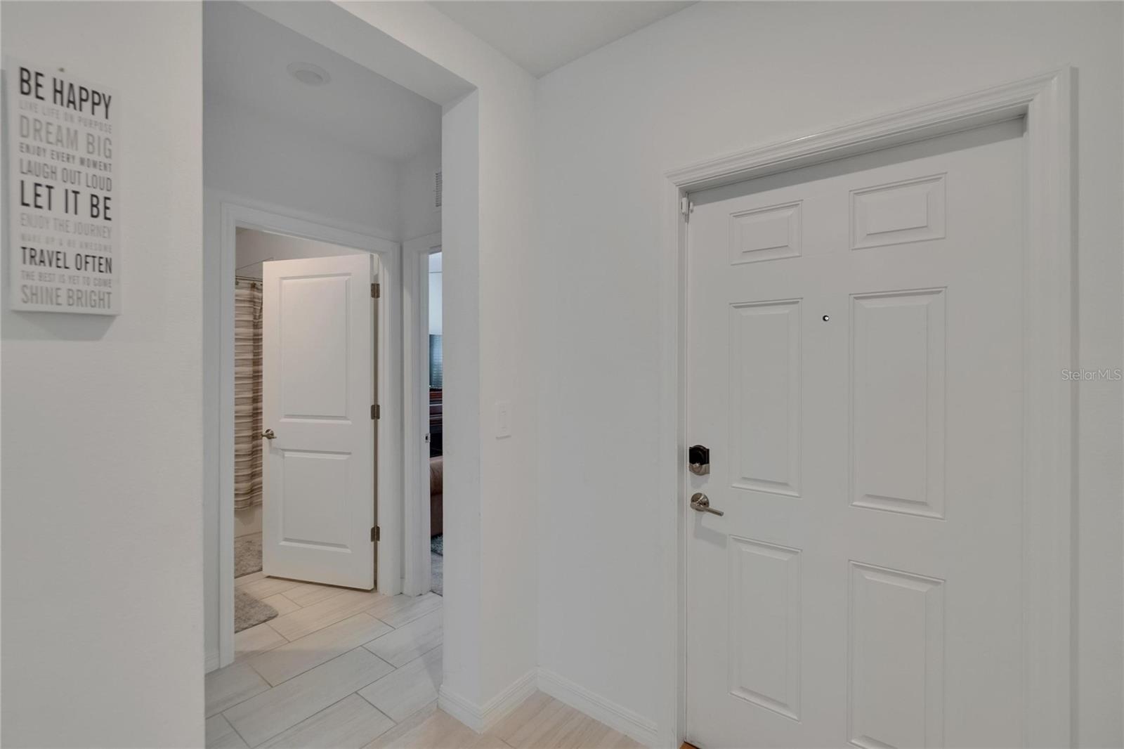 Front door internal entry