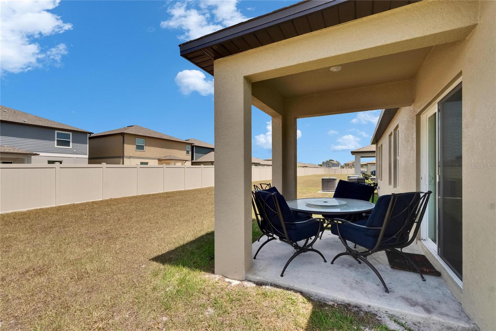 Backyard-covered porch