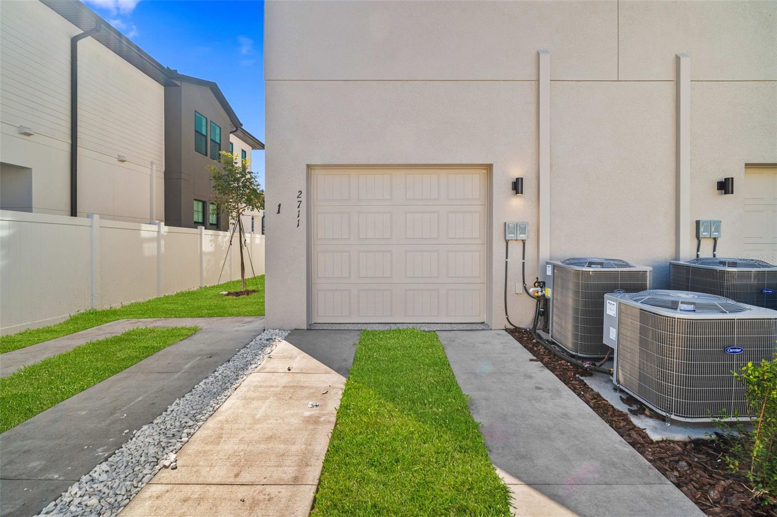 Once car garage plus 2 parking pads