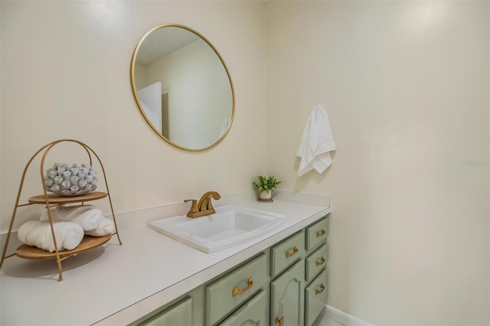 Half bath off the kitchen.