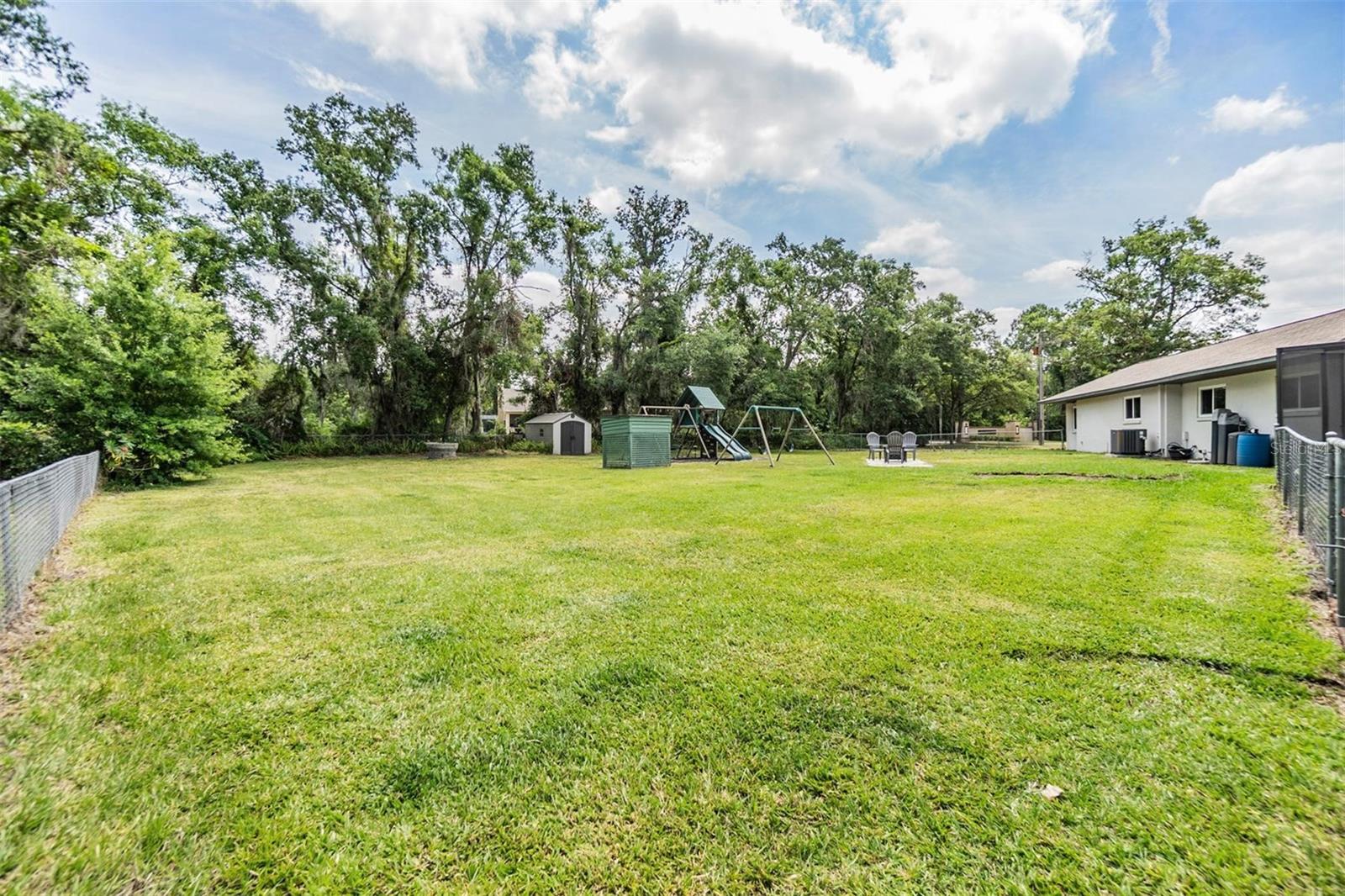 Oversized backyard!