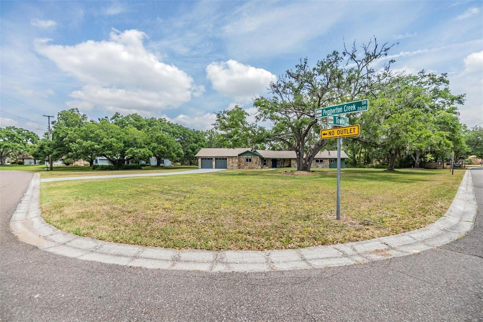 Spacious corner lot!