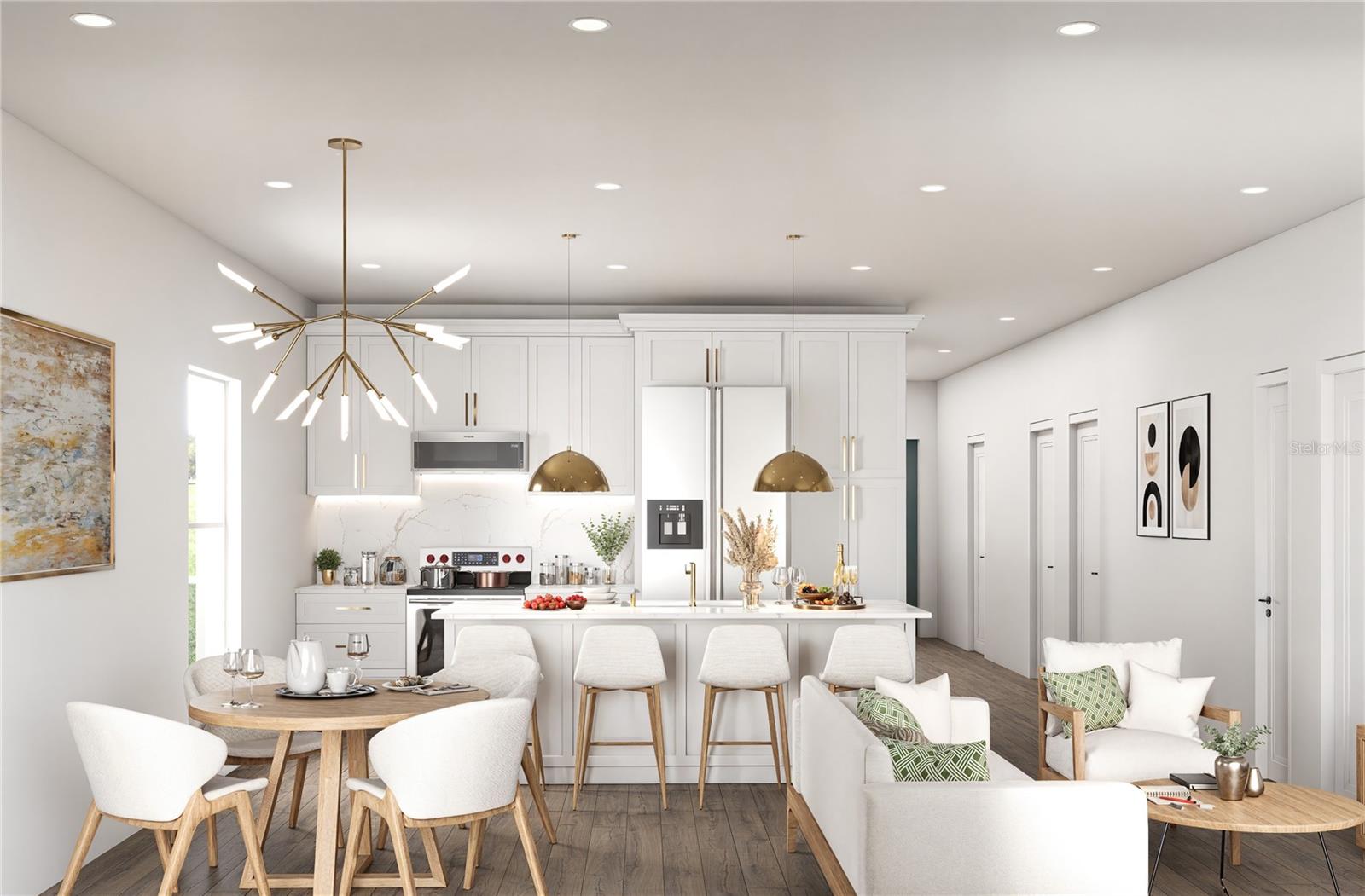 14. Dinning & Living Staged