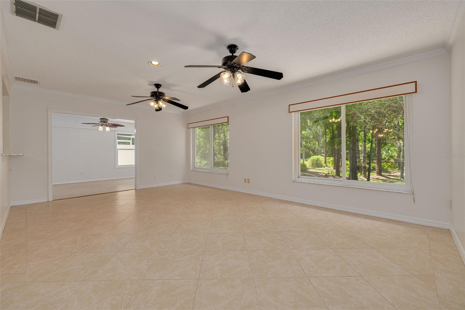 Family room, looking into the bonus room!