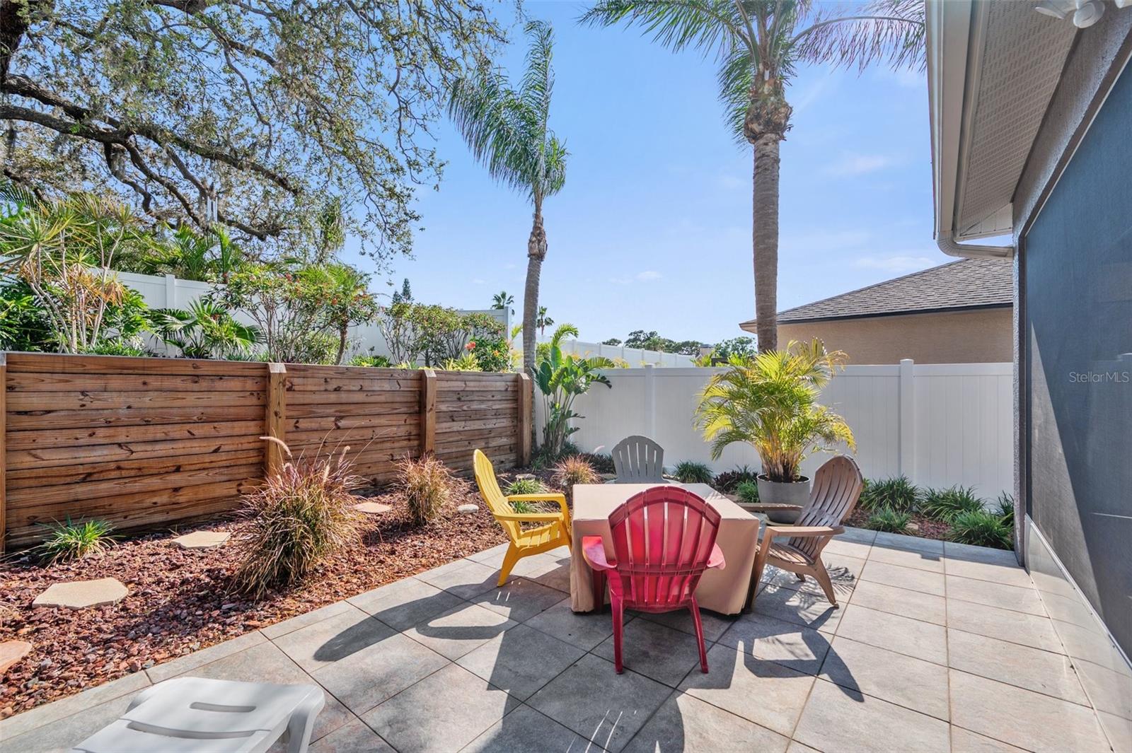 Backyard patio