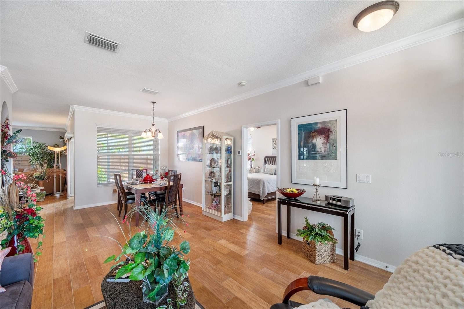 View of dining room from front living room