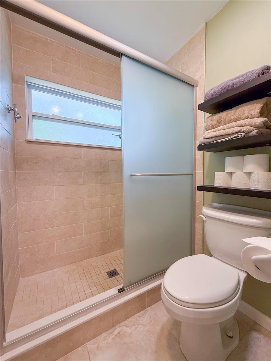 Primary bathroom ensuite walk in shower