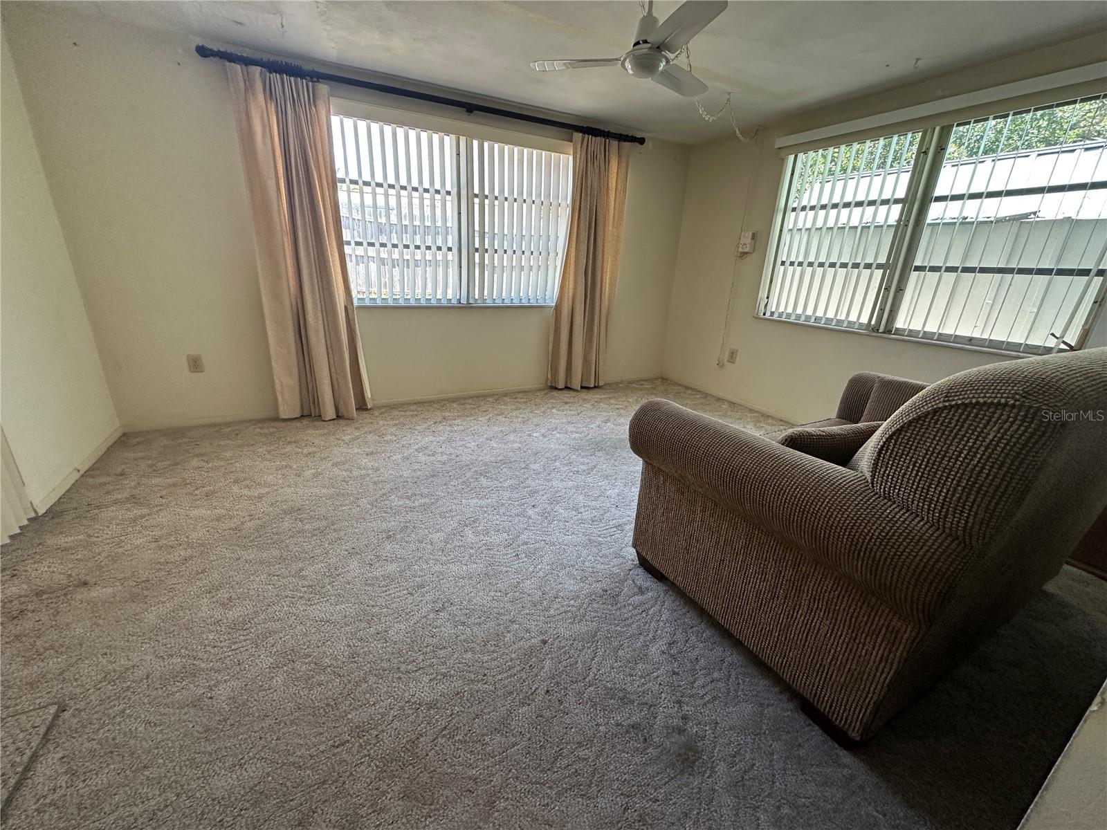 View of the family room from the entrance