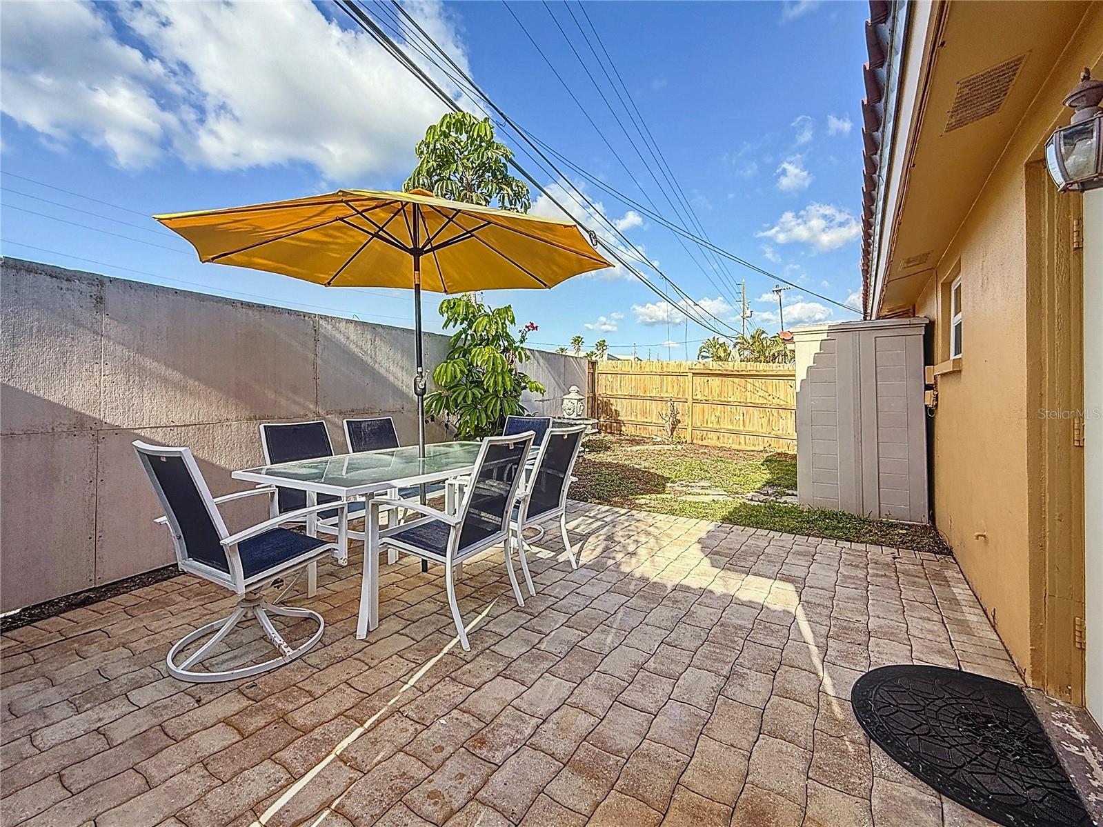 Private Patio - Fenced Yard