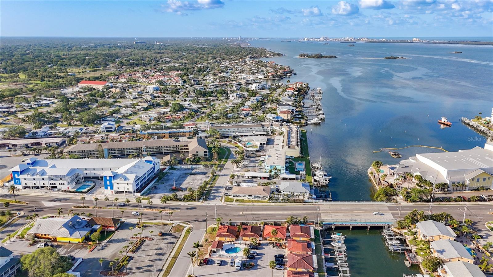 Aerial View South to Caladesi Island and Intracoastal