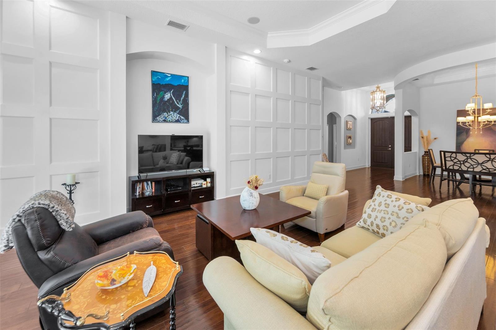 TV niche - surround sound connections