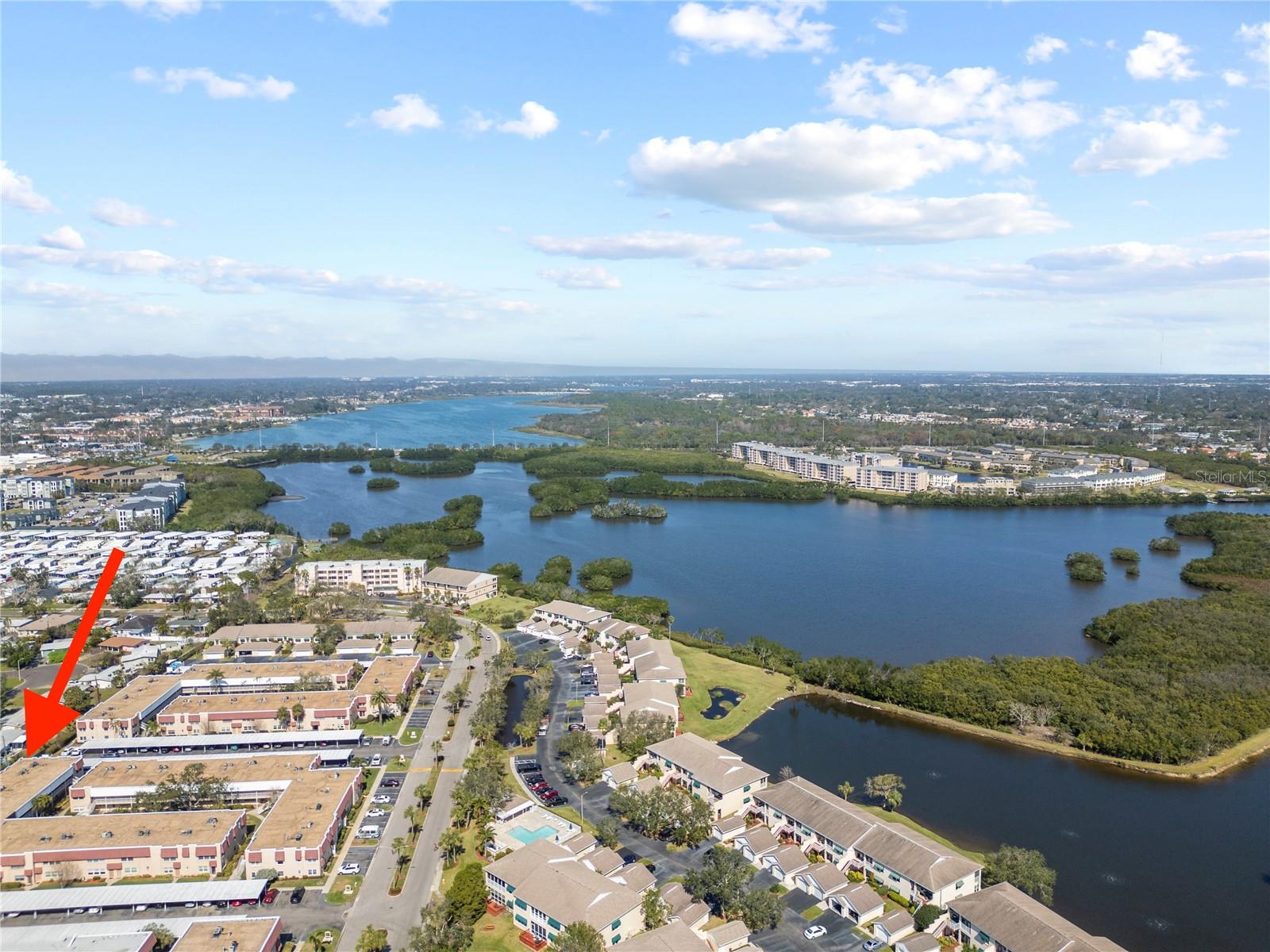 Ideal location at rear of complex; private area behind unit