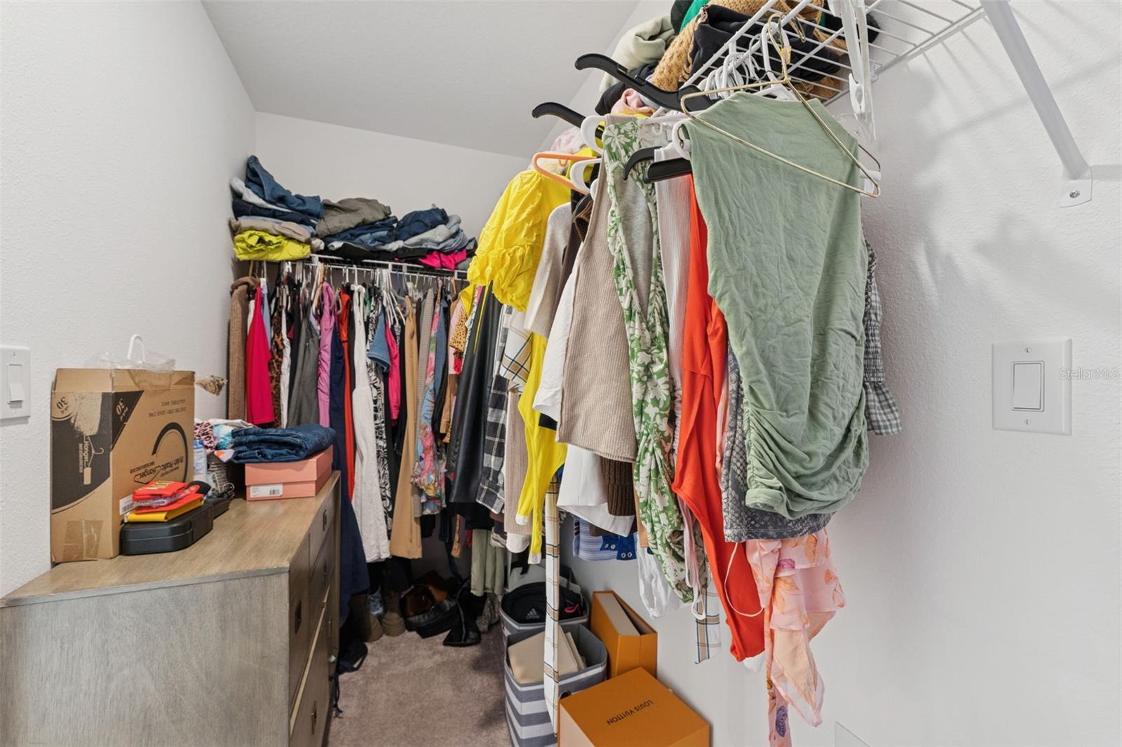 Double walk-in closet