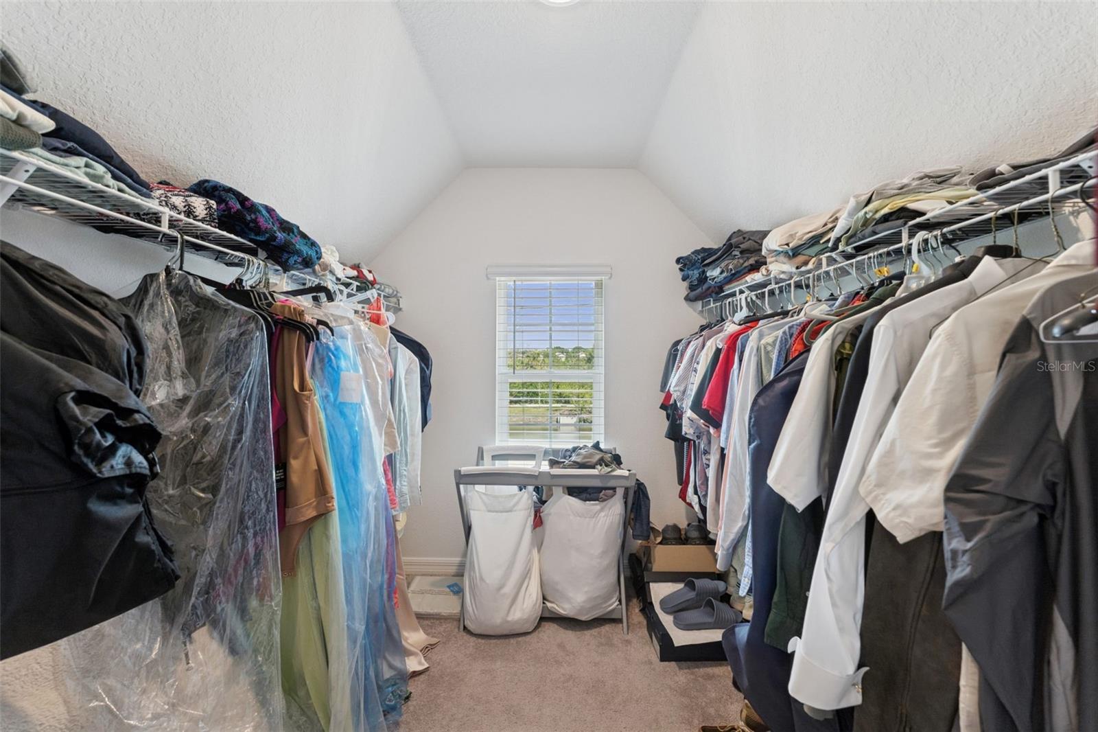 Double walk-in closet
