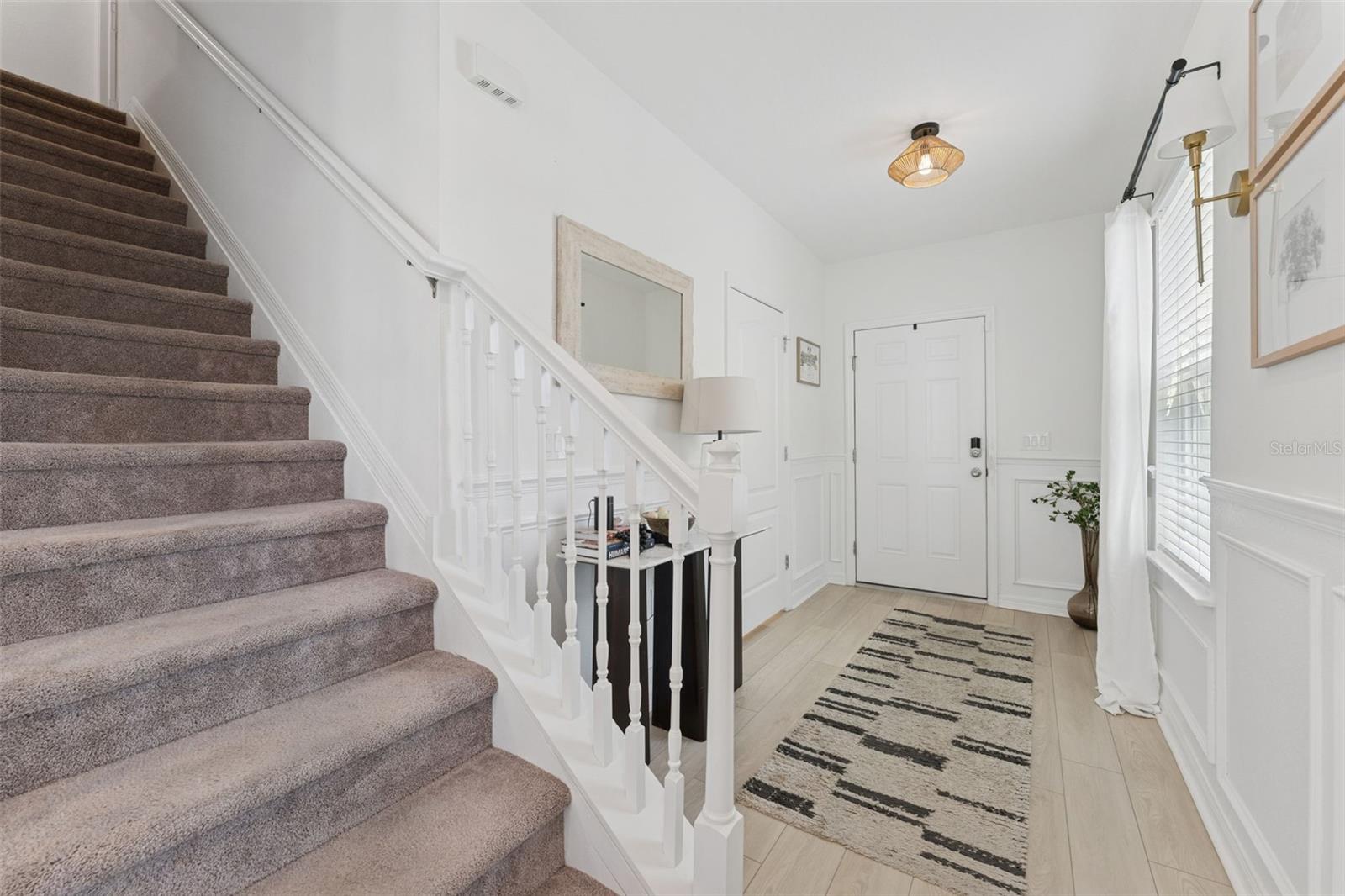 Entryway and half bath