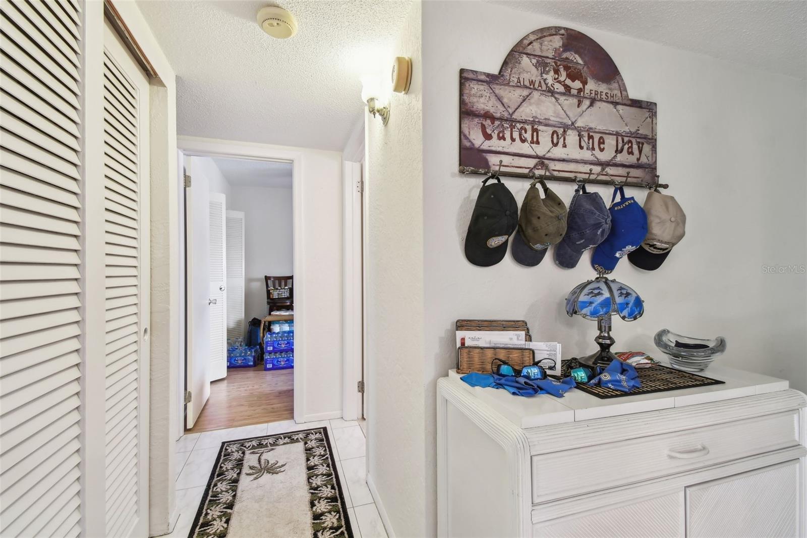 Hallway to second bed and bath